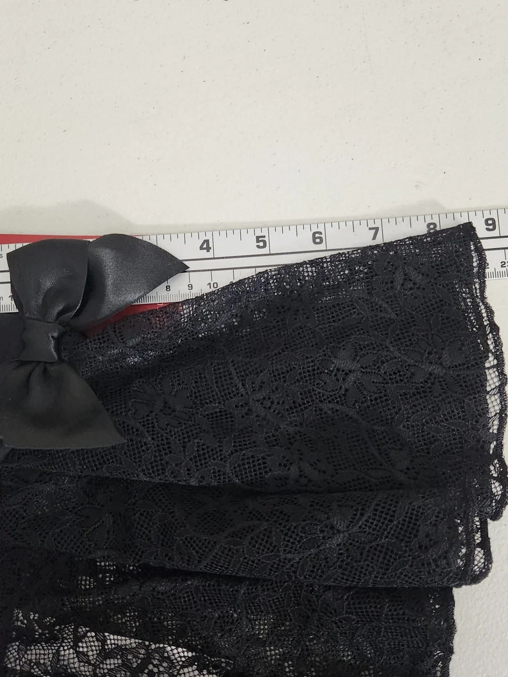 Capezio Black Lace Dance Skirt with Waist Bow